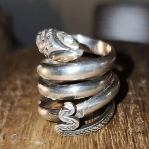 Unique Sterling Silver Snake Ring Brazilian